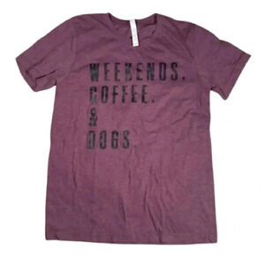 Weekends, coffee and dogs graphic tee